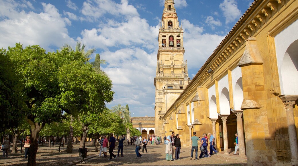 Mezquita de Córdoba que incluye imágenes de calles y también un gran grupo de personas