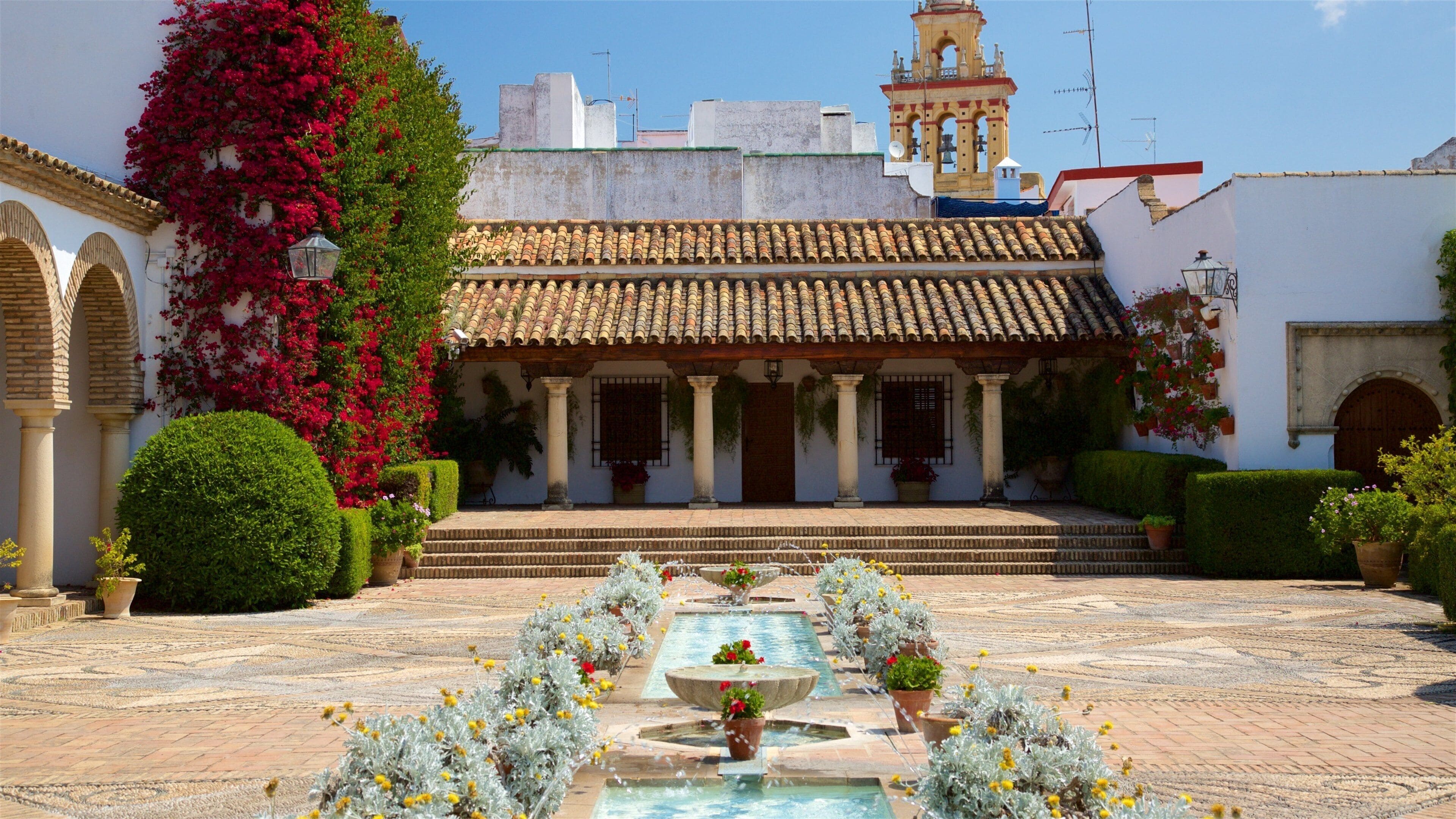 Palacio del Marques de Viana joka esittää tori ja lähde