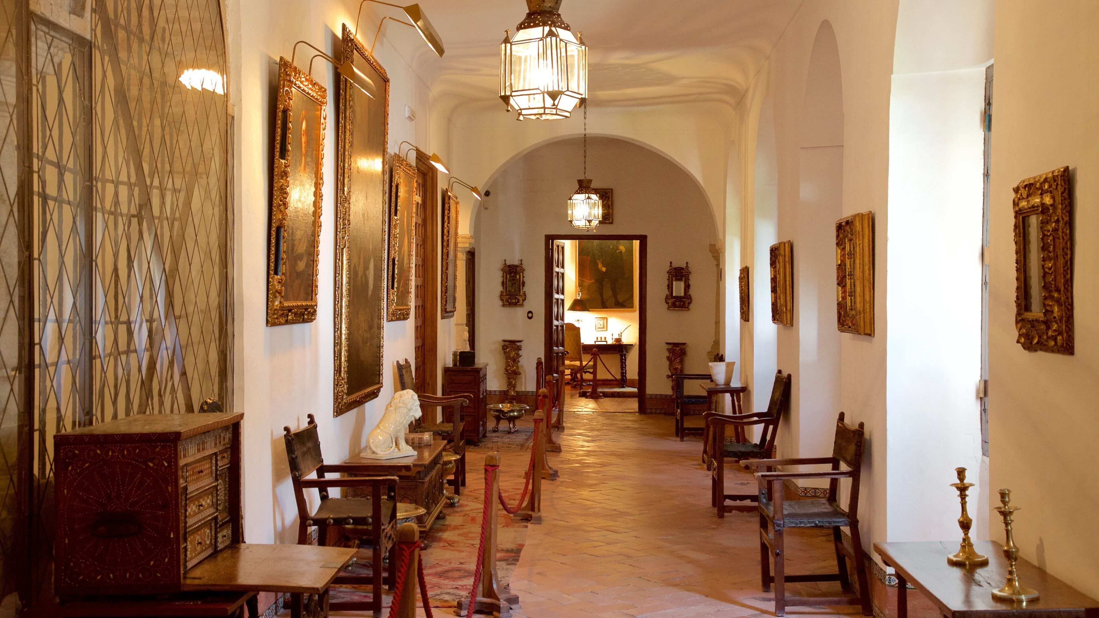 Marques de Viana Palace which includes interior views, heritage architecture and heritage elements