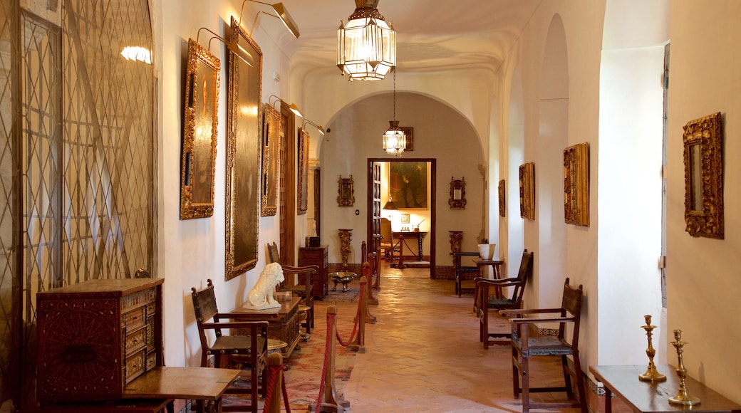 Marques de Viana Palace which includes interior views, heritage architecture and heritage elements