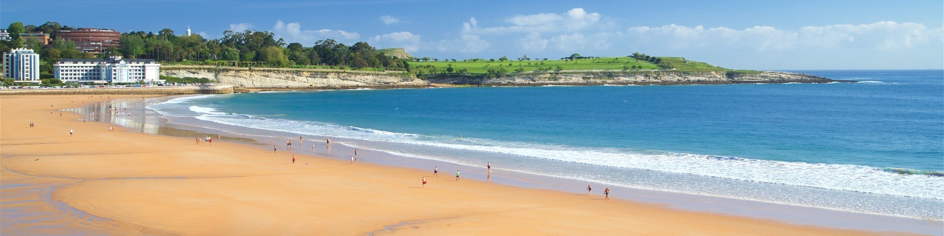 Camello Beach featuring general coastal views, a beach and a coastal town