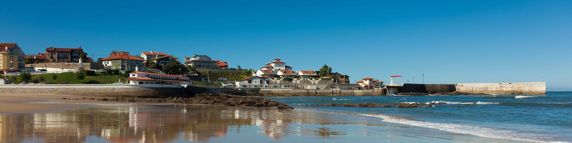 Beach of Comillas, Cantabria, Spain