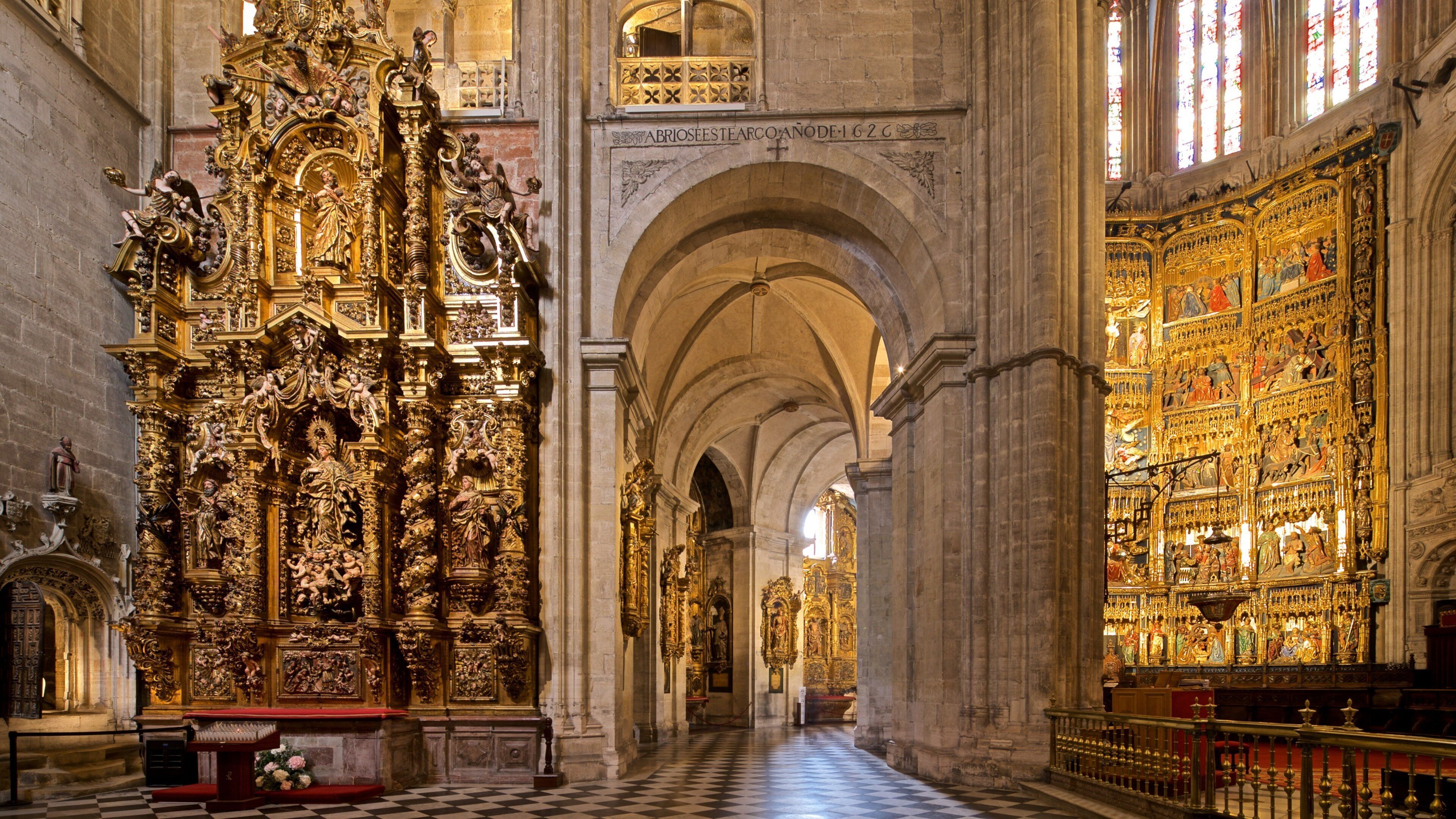 Oviedo Cathedral which includes heritage elements, a church or cathedral and interior views