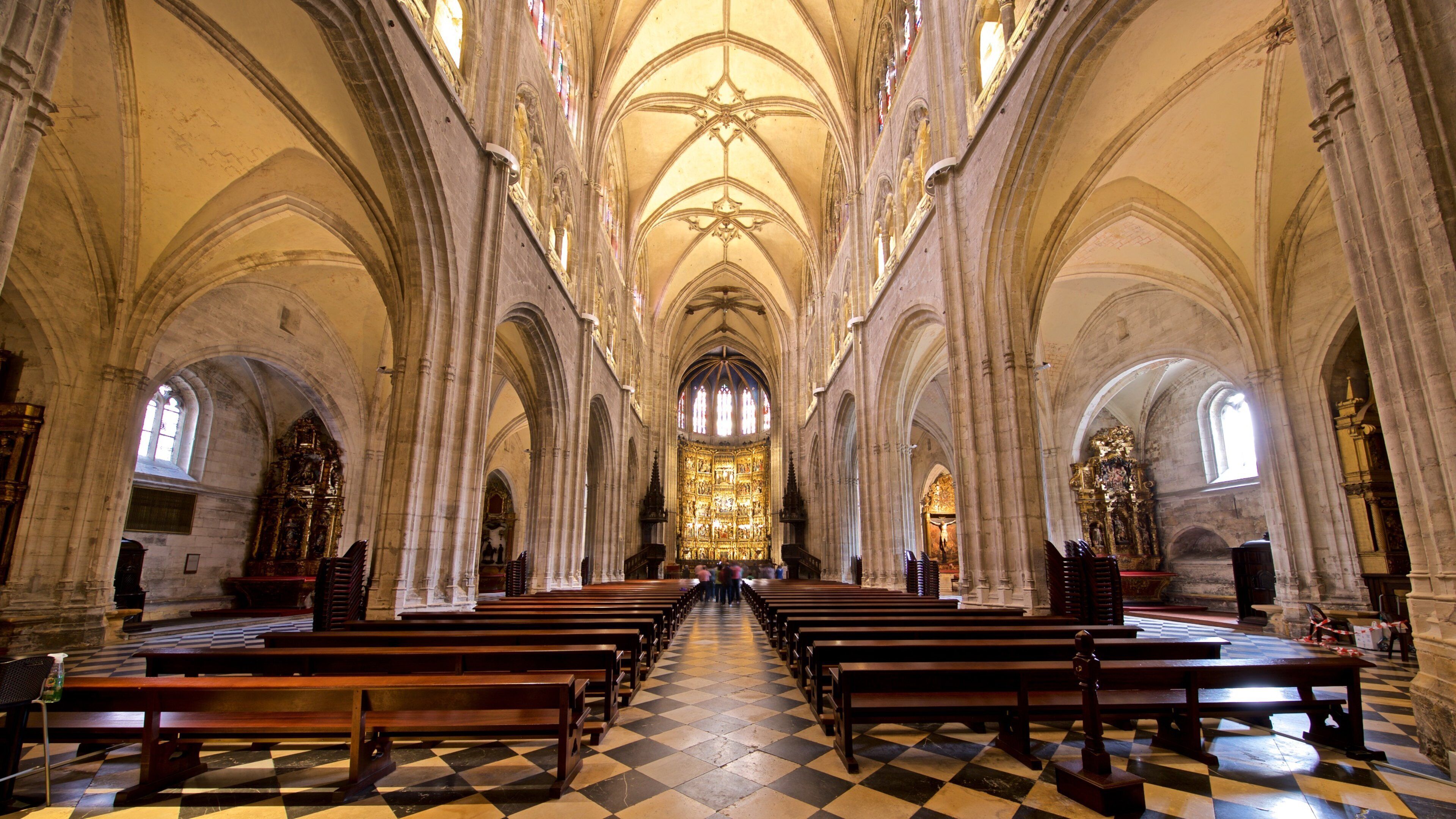 Oviedo Cathedral featuring interior views, a church or cathedral and heritage elements