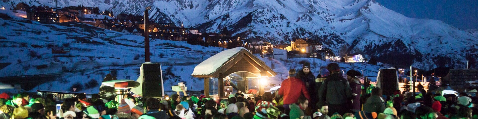 Formigal Ski Resort featuring mountains, a small town or village and nightlife