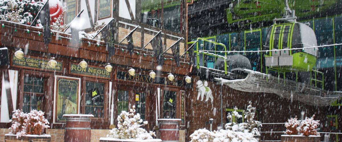 Panticosa Ski Resort featuring snow, a gondola and a small town or village