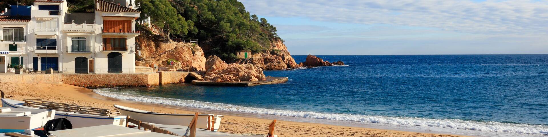 Beautiful beach in Tamariu (Costa Brava, Catalonia, Spain)