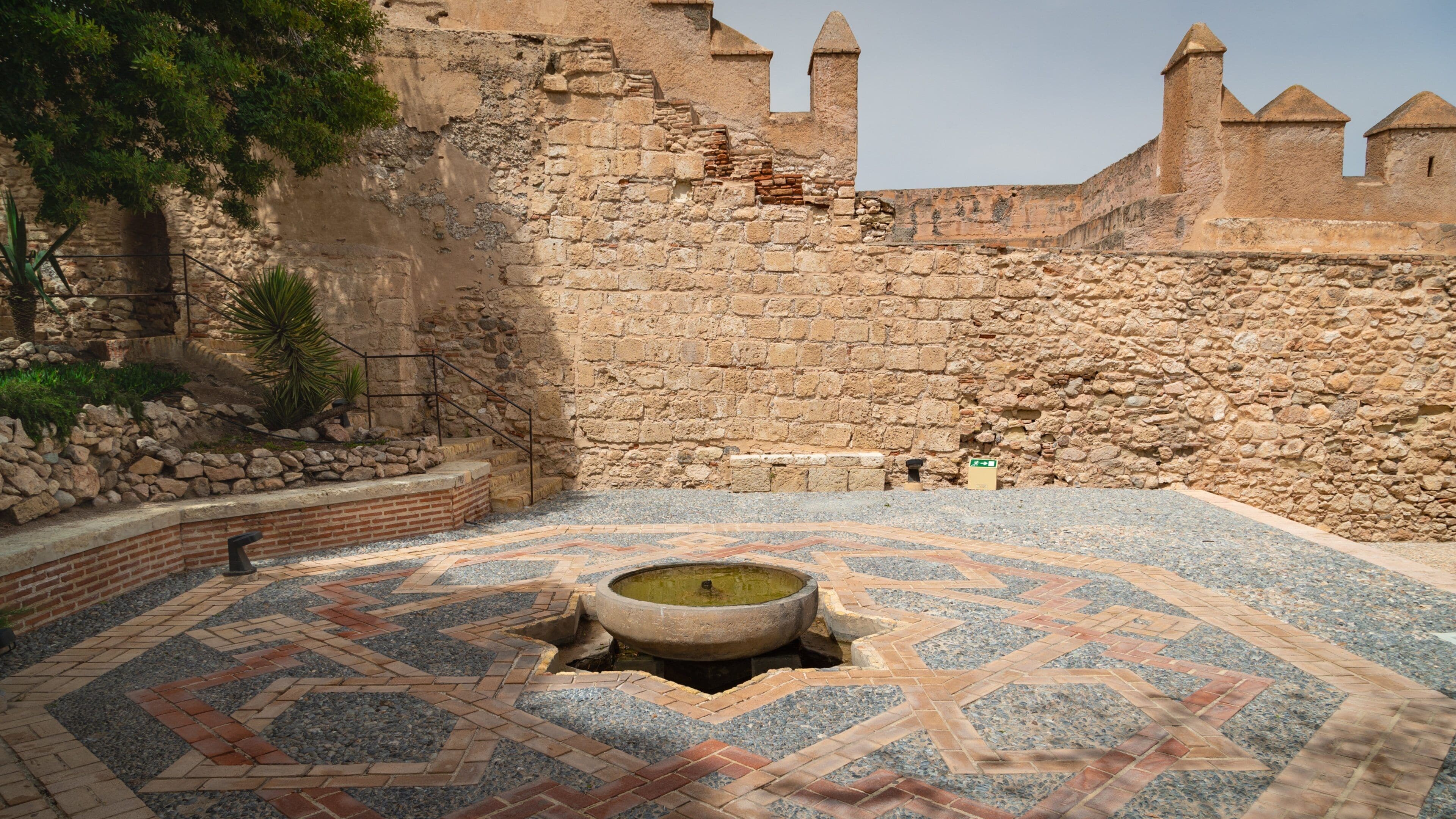 Alcazaba which includes heritage elements