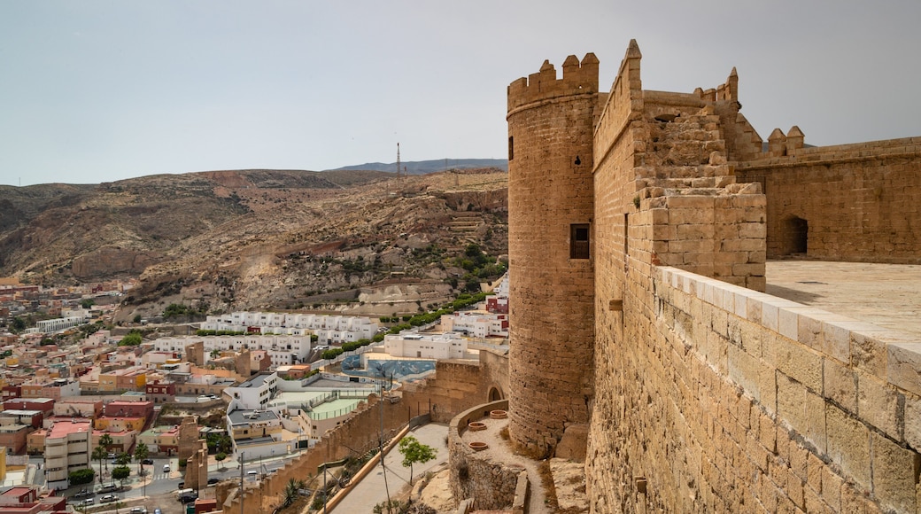 Alcazaba featuring landscape views, chateau or palace and heritage elements