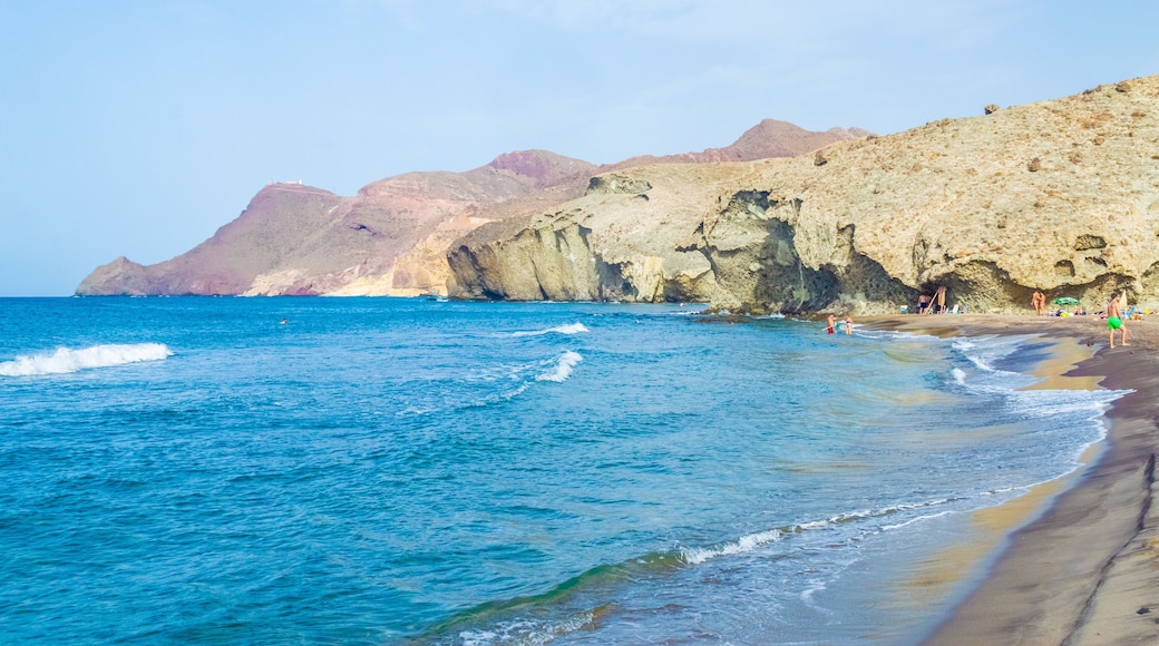 CABO DE GATA, SPAIN, 13 JULY 2016: Monsul beach in Cabo de Gata Natural Park