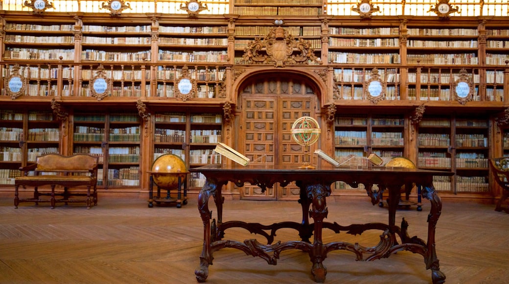 University of Salamanca showing interior views and heritage elements