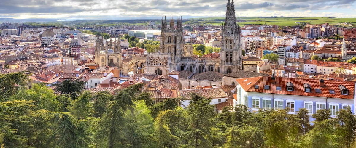 Cathedral in the city of Burgos was founded in 1221. The main Catholic church of Castile, Shutterstock ID 199787036, Purchase Order: SP-1506 Go Guides, Order Number: , Client/Licensee: Faa Praharnpap,