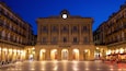 Plaza de La Constitucion showing heritage elements, a square or plaza and night scenes