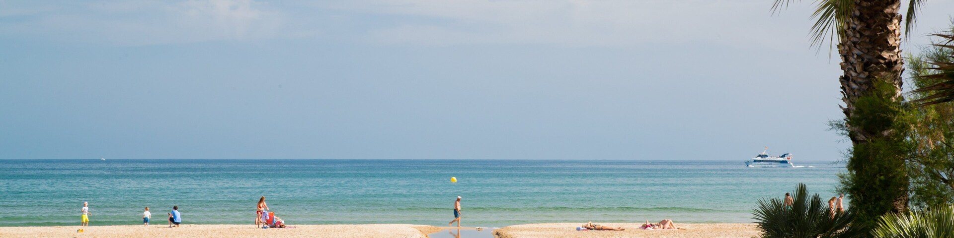 Cambrils Beach which includes general coastal views and a sandy beach