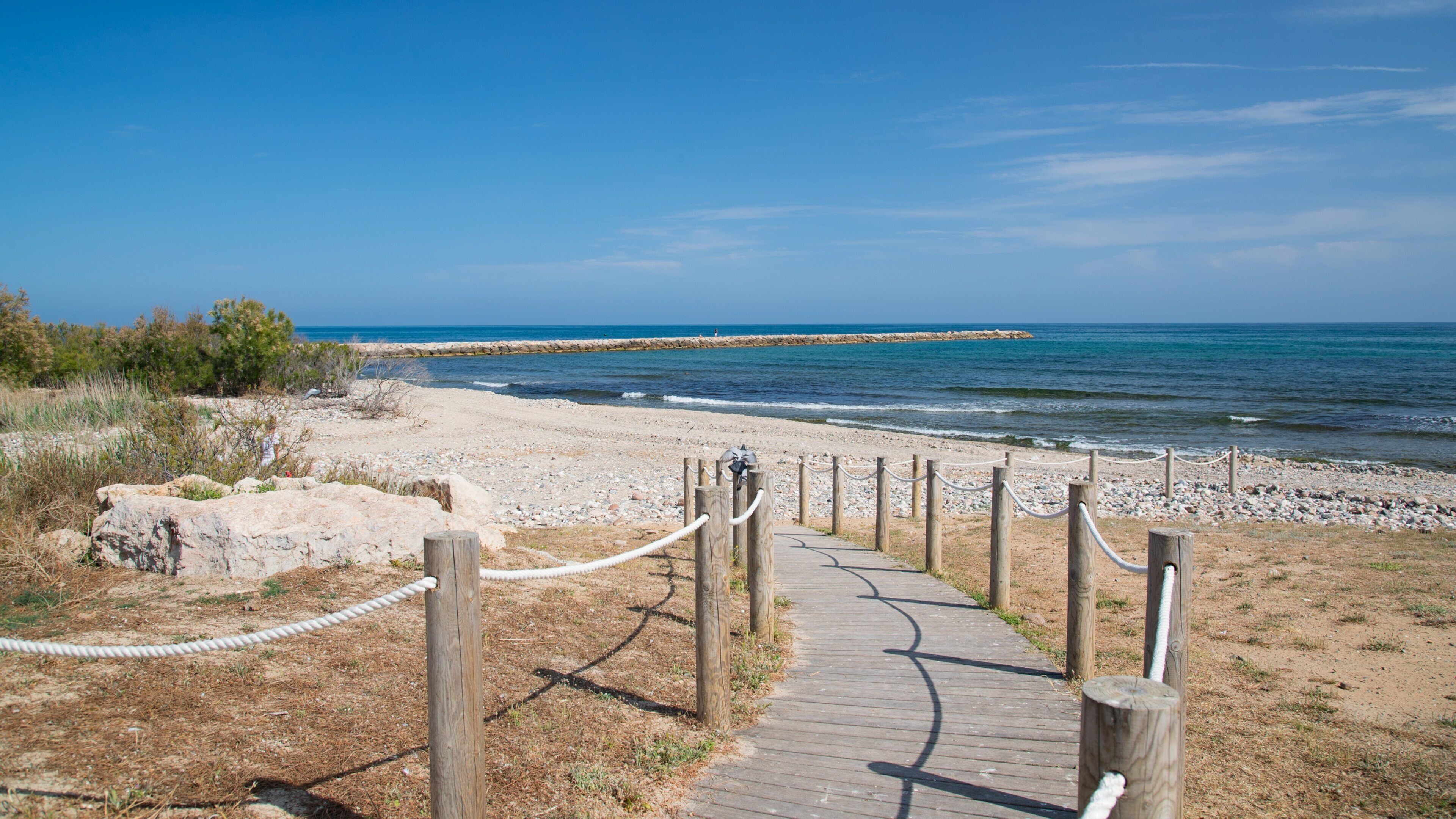 Cambrils Beach featuring a beach and general coastal views