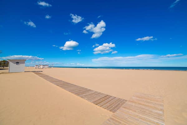 Gandia Beach sand in Mediterranean Sea of Spain at Valencian Community, Shutterstock ID 166369313, Purchase Order: SP-1843, Order Number: SP-1843 Hotels.com Seasonality Project - Summer/Beach, Client/