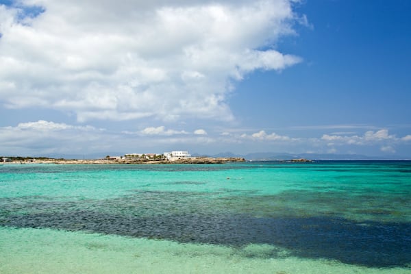 Es Pujols Beach featuring general coastal views and tropical scenes