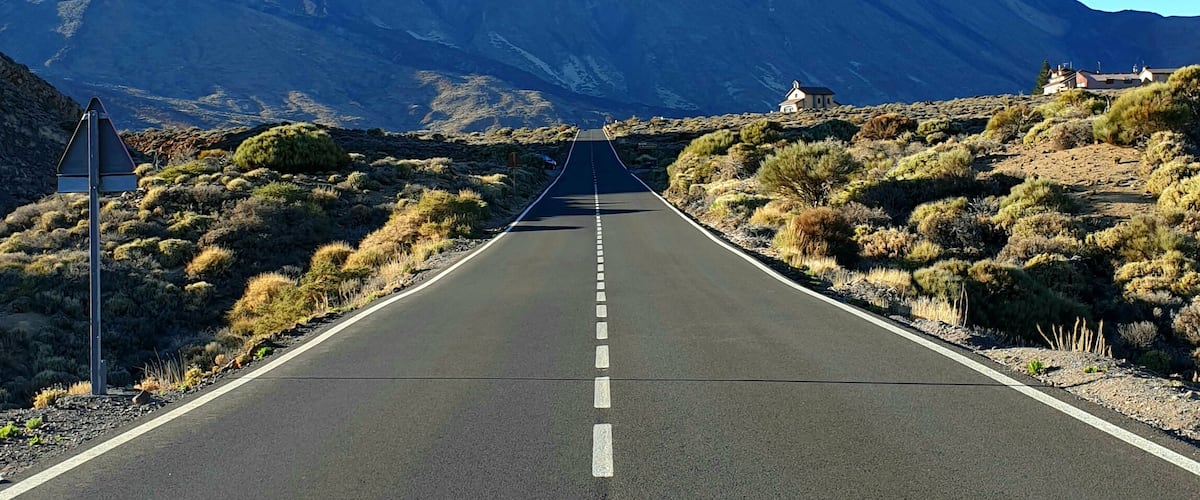 View on to the highest point of Tenerife. Great walks around their