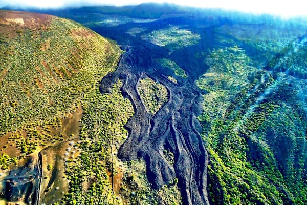 Take a helicopter tour to see the island of Tenerife from above.