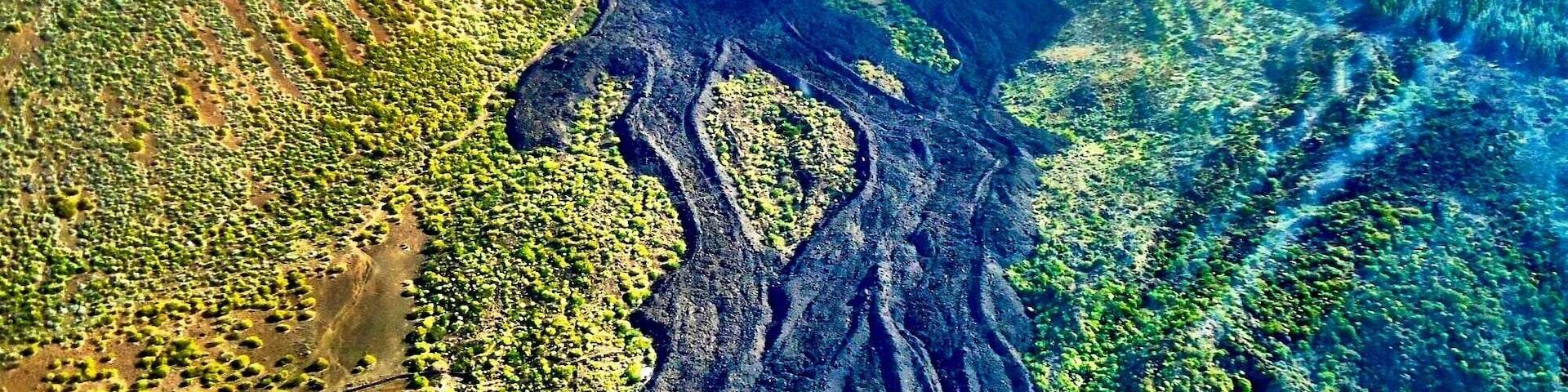 Take a helicopter tour to see the island of Tenerife from above.
