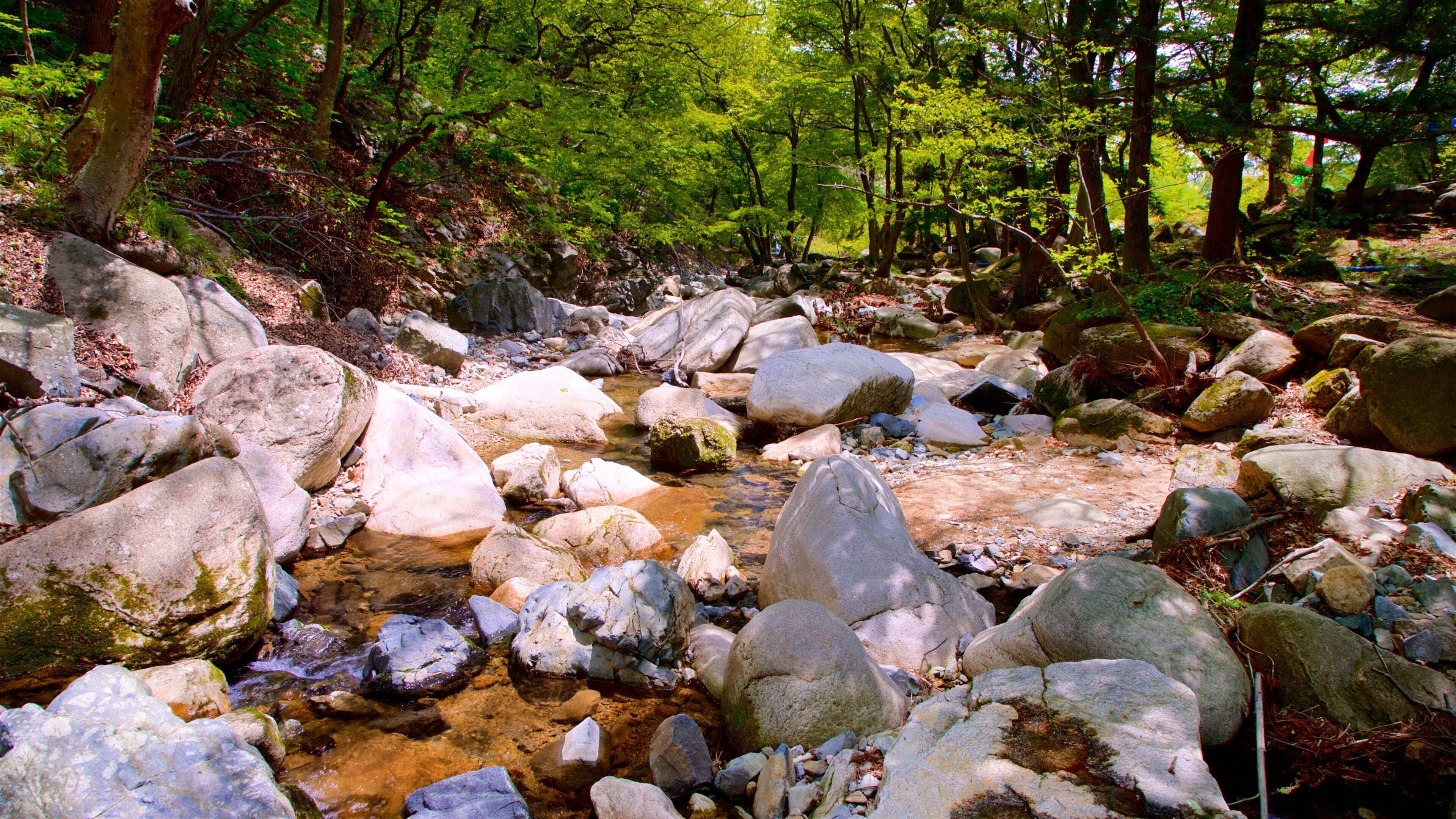 Geumjeongsan caracterizando um rio ou córrego