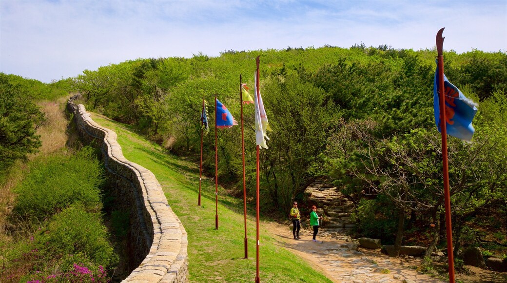 Geumjeongsan som viser rolig landskap og landskap i tillegg til par