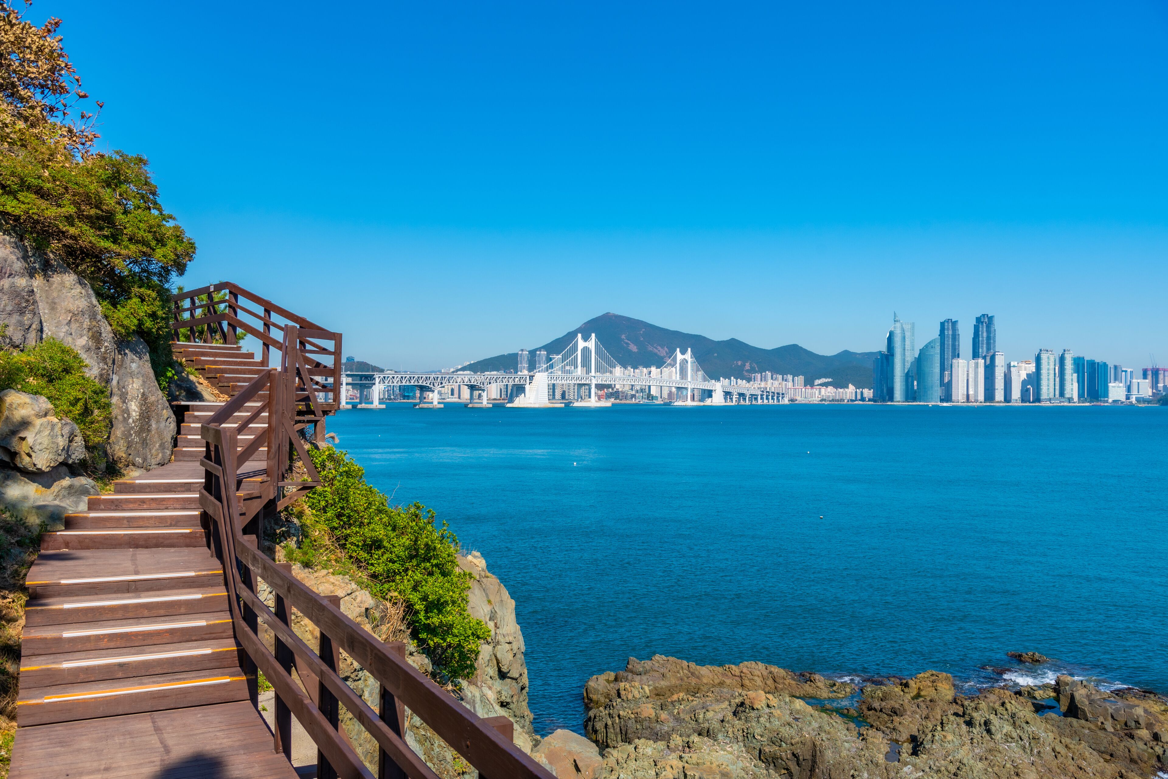 Igidae coastal walk at Busan, Republic of Korea
