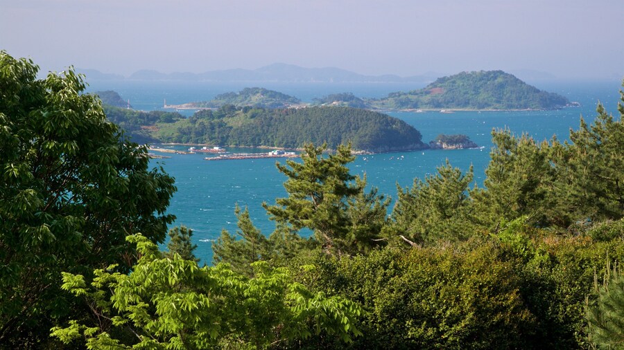 Hallyeo-haesang National Park which includes landscape views, island views and general coastal views