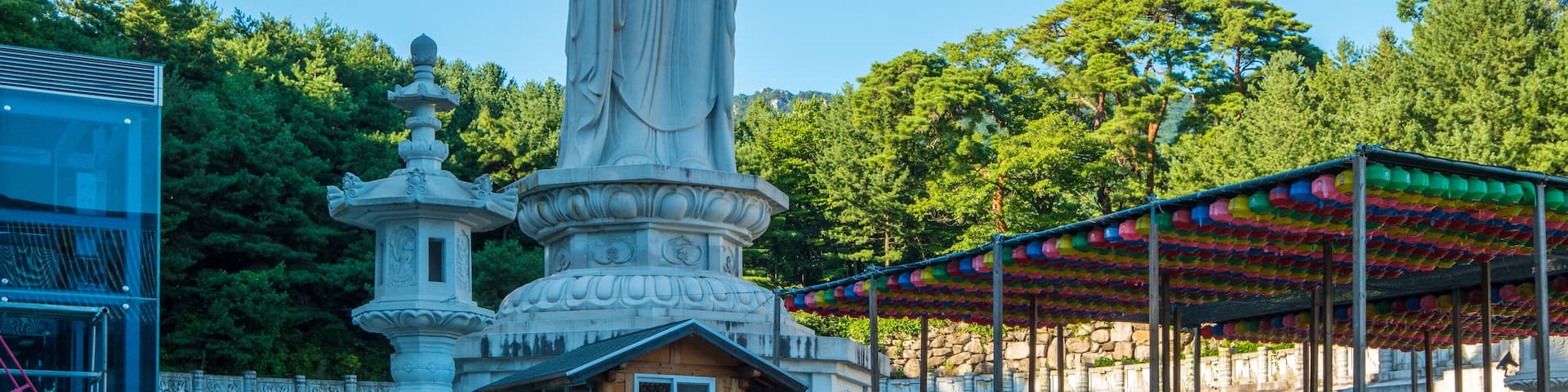 The huge Seokjoyaksa Yeoraebul in Donghwasa Temple. Created as a prayer for reunification, this large Buddha statue is 17m high.; Shutterstock ID 774577342; purchase_order: SF 06557000; job: ; client:
