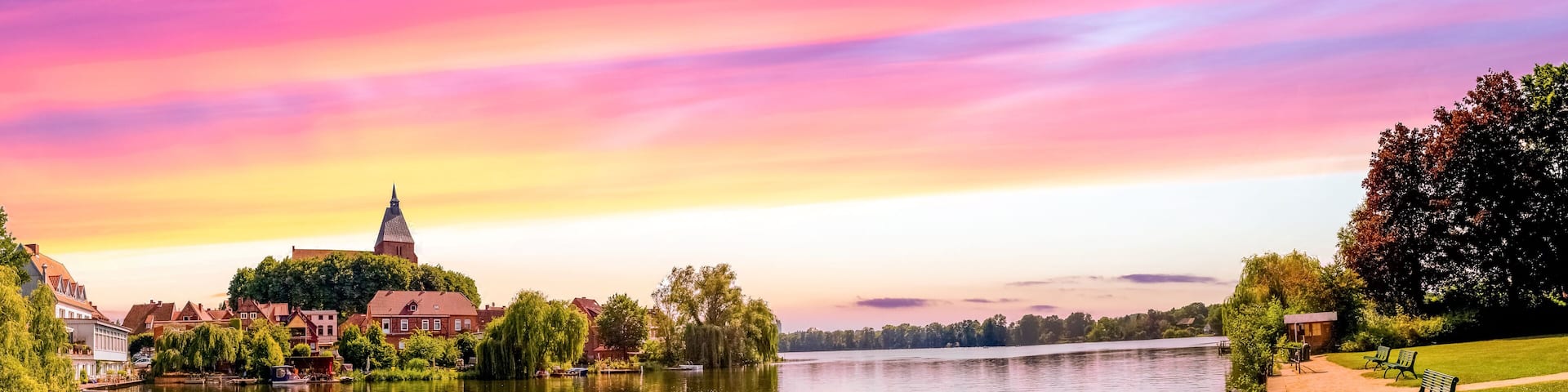View over Moelln, Germany