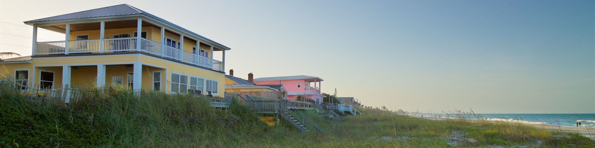 Melbourne Beach featuring a house, a coastal town and general coastal views