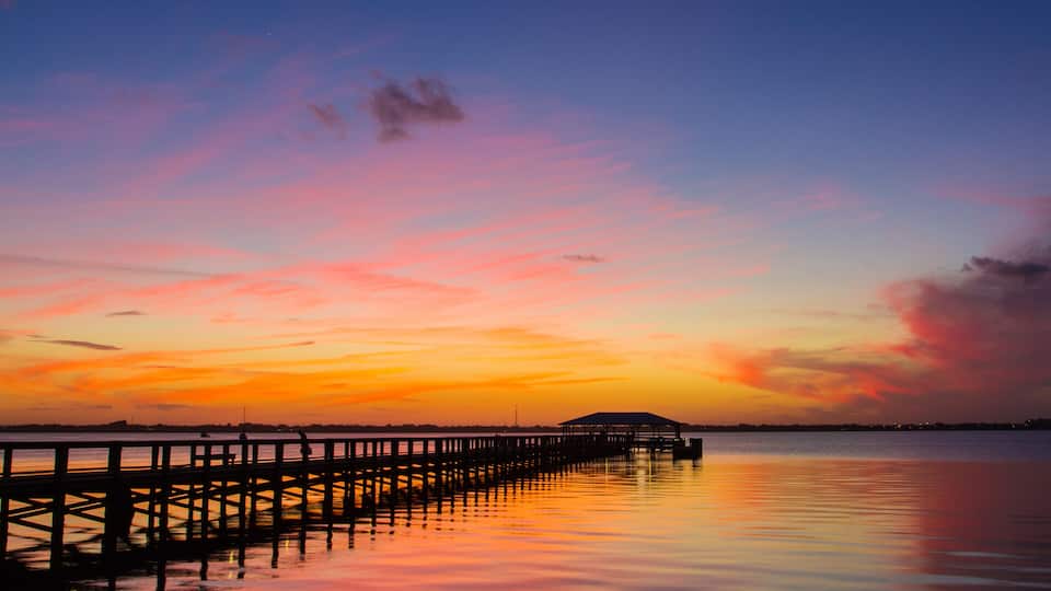 Sunset from Melbourne Beach, Florida - January 31, 2015