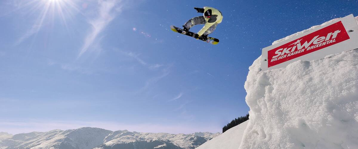 Westendorf showing snow and snow boarding