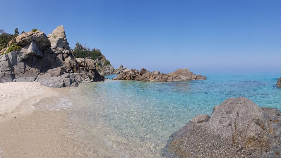 panorama of a wild beach with blue water city Zambrone, Calabria, Italia; Shutterstock ID 1451560595; Purchase Order: -