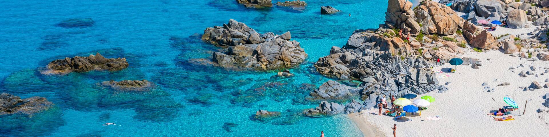 Marinella Di Zambrone - Paradise white beach in Calabria at beautiful coast - close to Tropea - travel destination in Italy