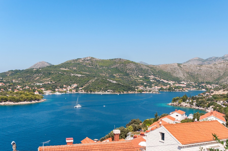 Panoramic view of bay near Zaton in Croatia; Shutterstock ID 190924241