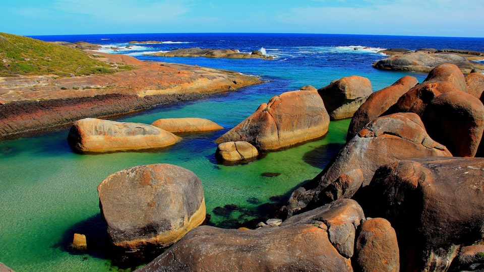 Elephant rock dans le park national de William Bay, Australie Occidentale