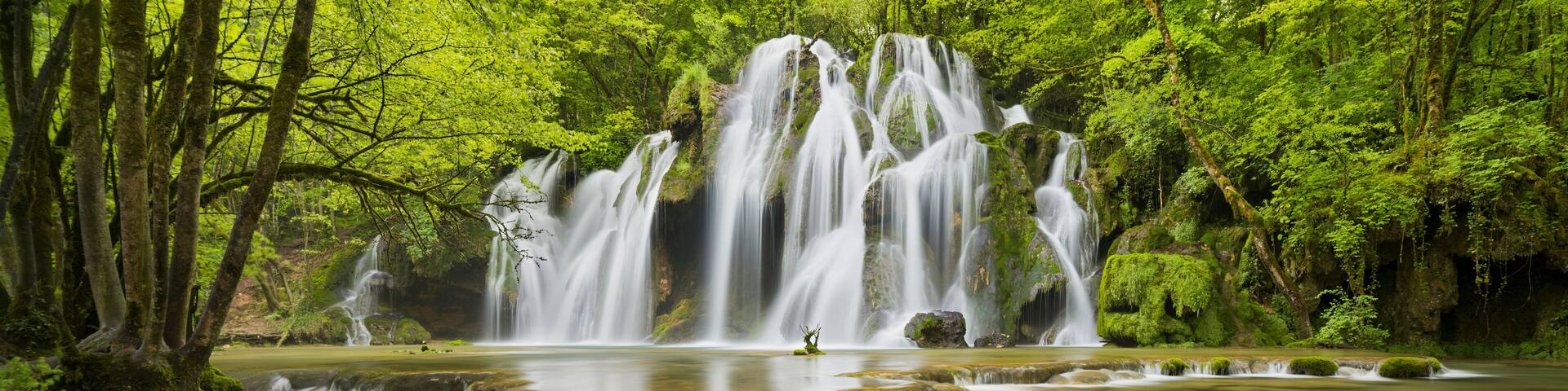 Cascades des Tufs, Arbois, Jura, Frankreich