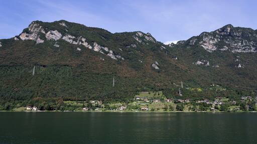 View on Tre Capitelli from lake Idro.