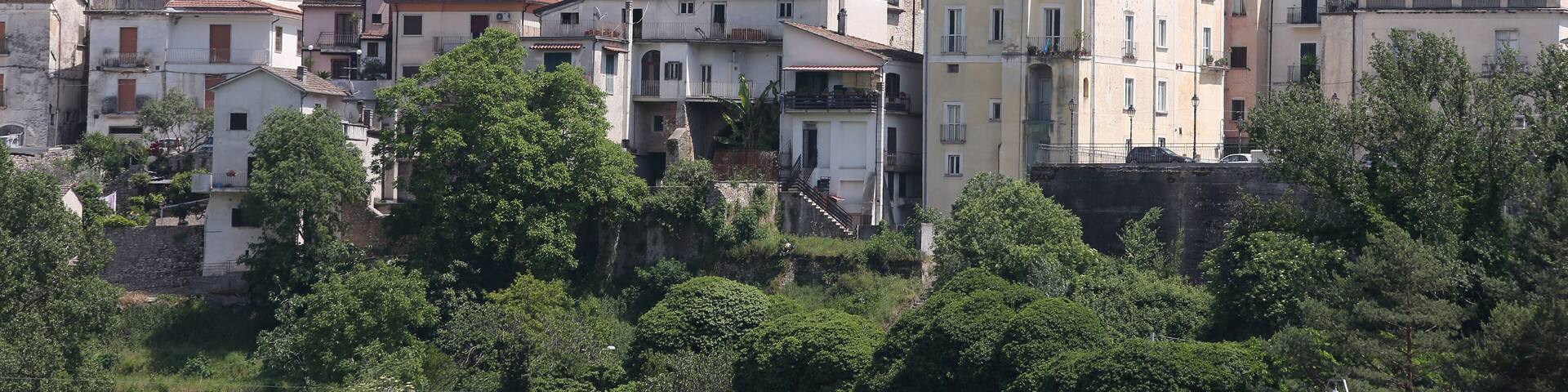 Il paese di Sant'Elia Fiumerapido nella provincia di Frosinone - Italia - maggio 2022