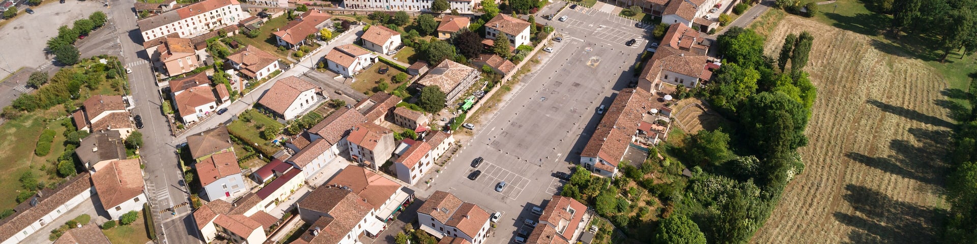 santuario delle grazie vista dall'alto curtatone mantova