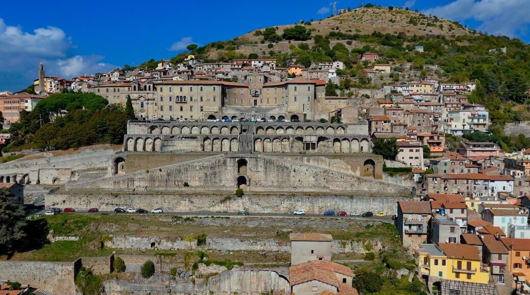 aerial pictures made with a dji mini 4 pro drone over Palestrina, Lazio, Italy.