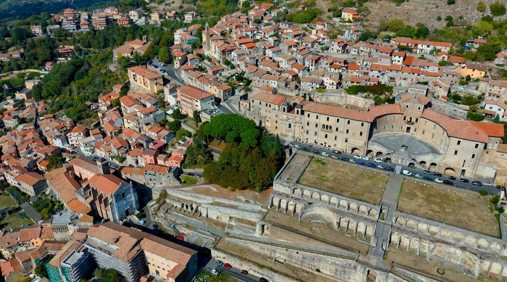 aerial pictures made with a dji mini 4 pro drone over Palestrina, Lazio, Italy.