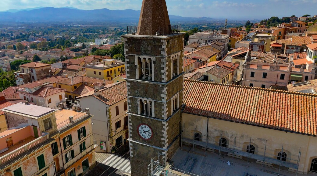 aerial pictures made with a dji mini 4 pro drone over Palestrina, Lazio, Italy.