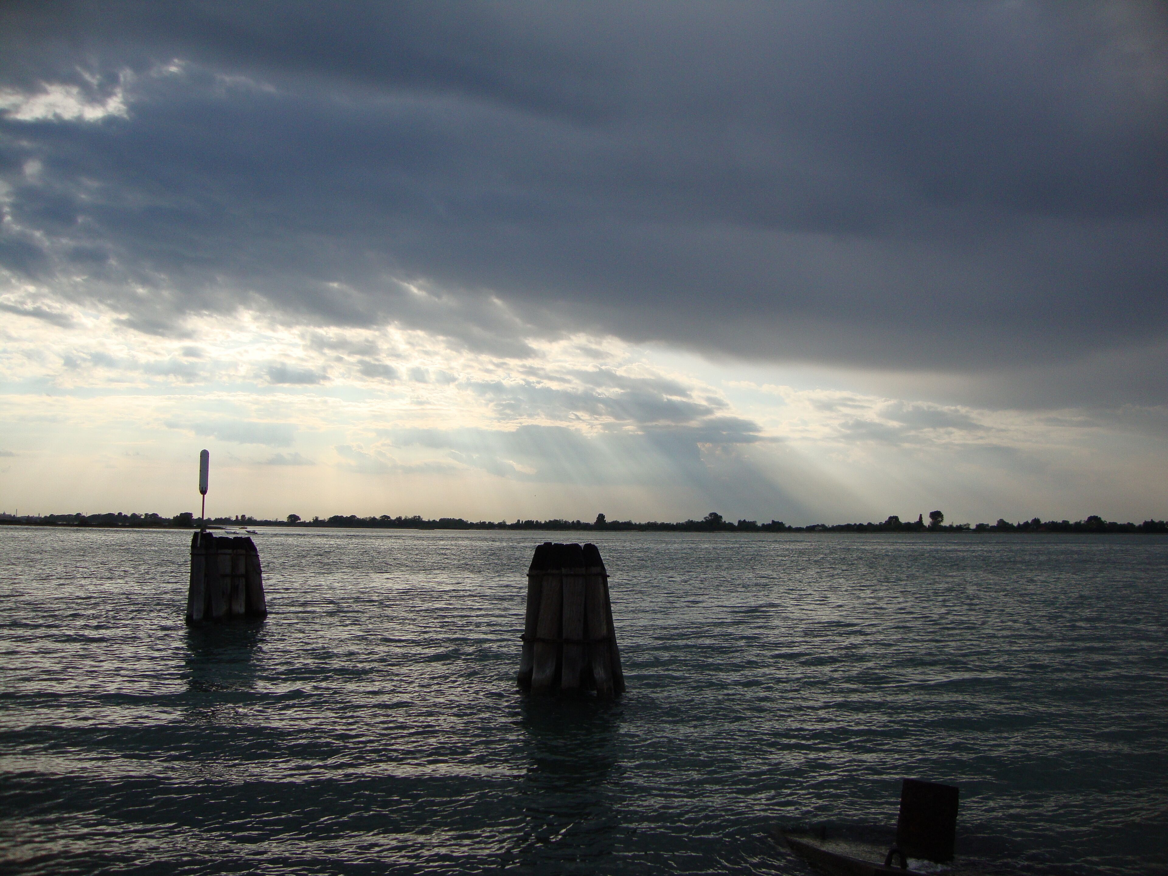 molo di punta sabbioni,ultimi raggi di luce