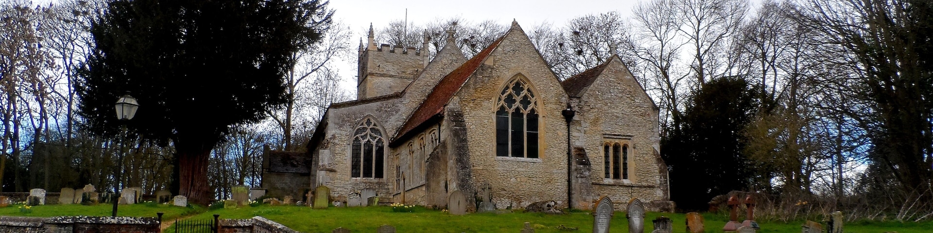 St Bartholomew's parish church, Brightwell Baldwin, Oxfordshire, seen from east-southeast