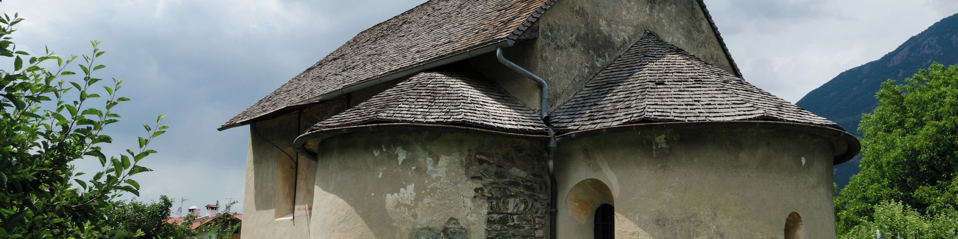 Romanic chapel St Vigil or Saint Blaise, Morter, South Tyrol, Italy