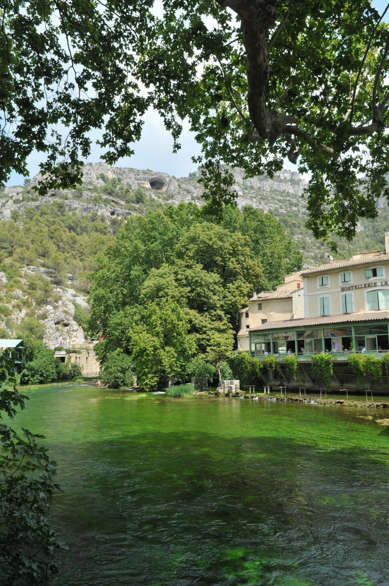Fontaine-de-Vaucluse ("spring of Vaucluse") is built around a spring in a valley at the foot of the Vaucluse Mountains, between Saumane and Lagnes, not far from L'Isle-sur-la-Sorgue. It is named after the spring, the source of the River Sorgue.
The poet Petrarch made it his preferred residence in the 14th century, writing, "The illustrious source of the Sorgue, famous for itself long ago, became even more famous by my long stay and my songs."