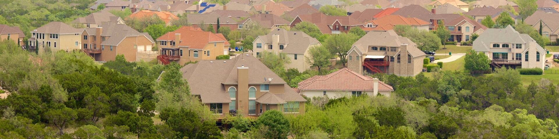 Lakeway featuring a small town or village