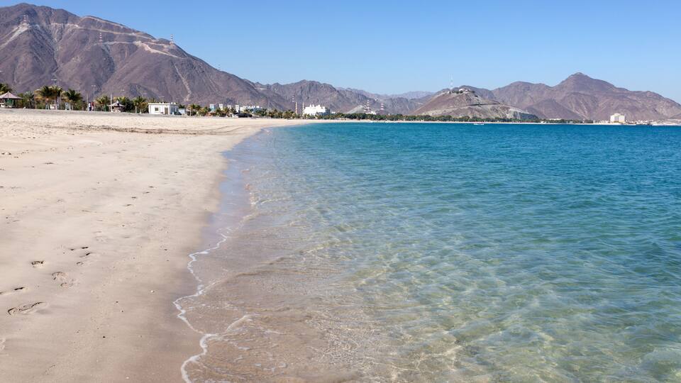 Beach in Khor Fakkan, Fujairah, United Arab Emirates